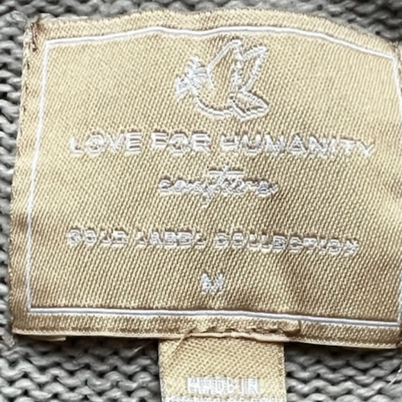 Love for Humanity Taupe long sleeve cardigan size M - Picture 5 of 6